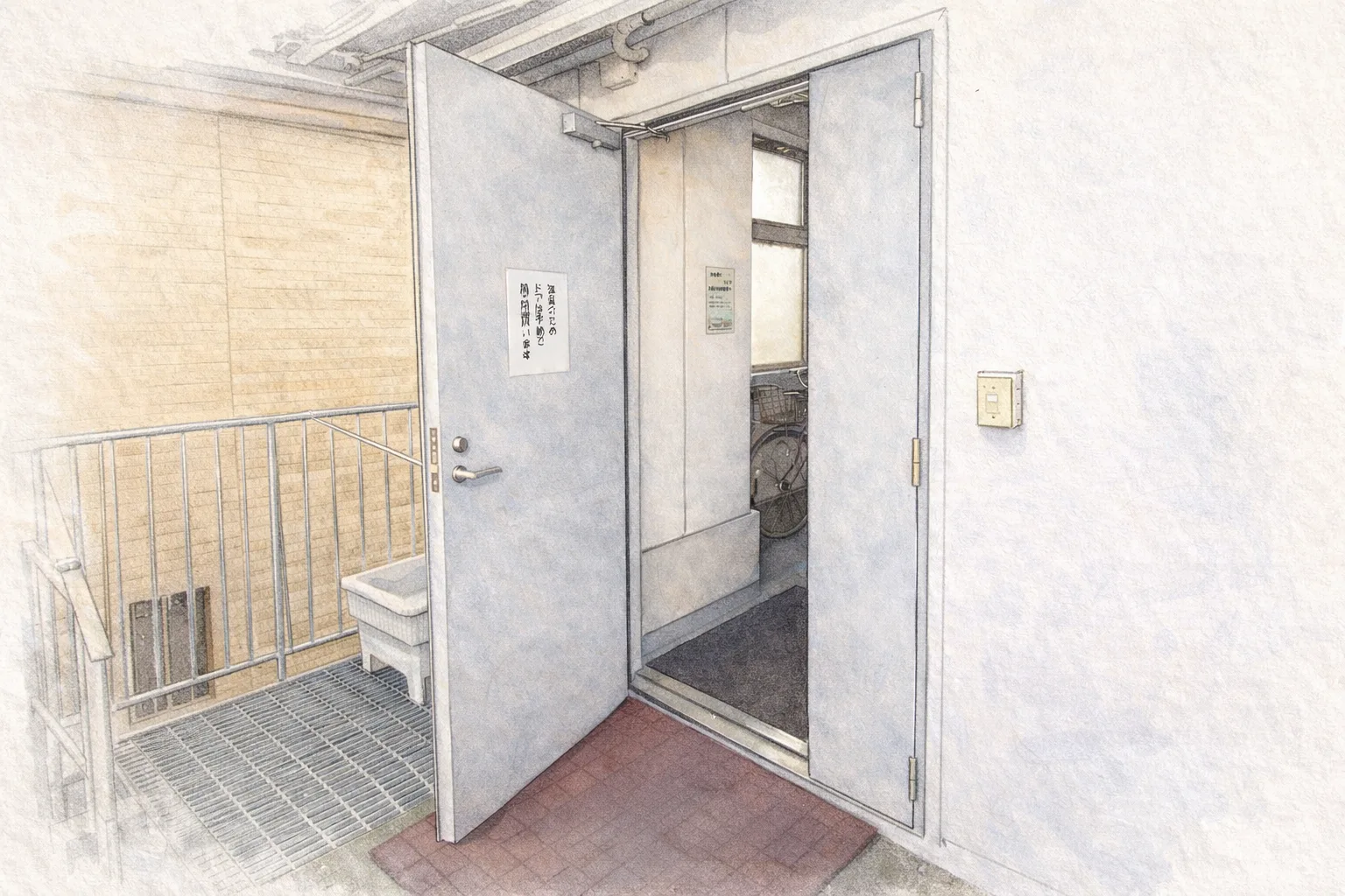 二楼入口门