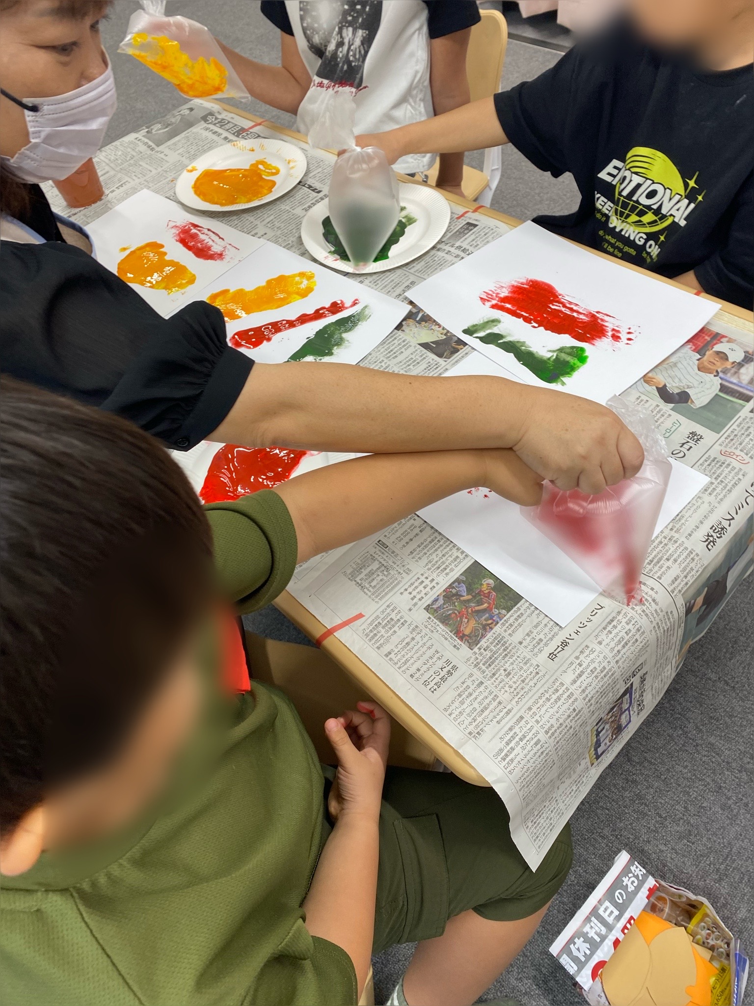 夏休みの制作活動を振り返っての画像